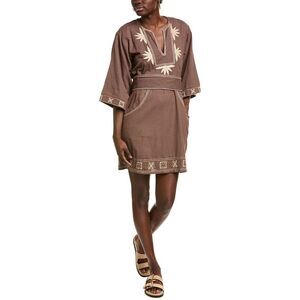 Phie Collective Womens  Arizona Mini Dress, Brown